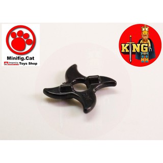 Minifig.Cat Japanese Ninja Black Shuriken(Wind)