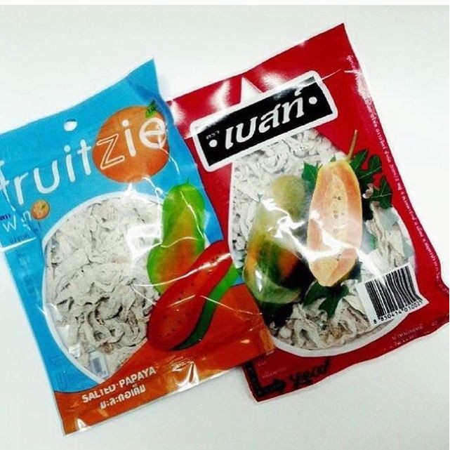 Ômai giun Thái Lan xanh - đỏ  ô mai sợi đu đủ Thái Lan