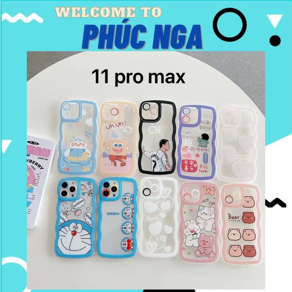 Ốp lưng gợn sóng iphone 7 PLUS 8 PLUS X XS MAX 11 PRO MAX
