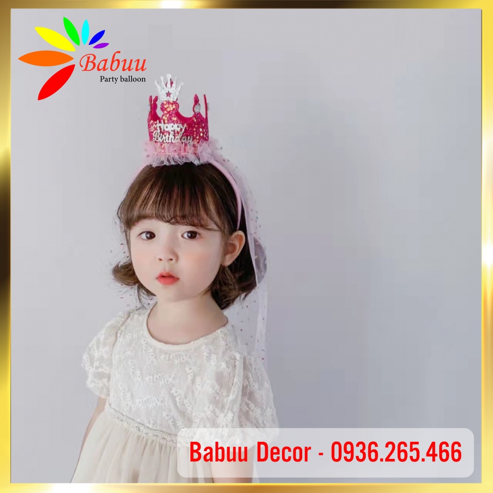 Bờm, vương miện công chúa sinh nhật, thôi nôi phong cách Hàn Quốc Babuu Decor
