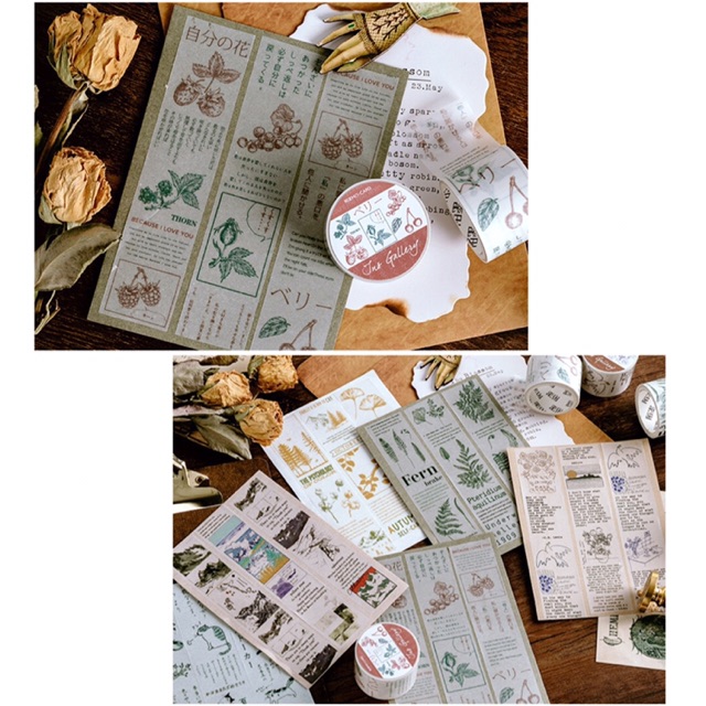 Băng keo dính hoạ tiết Vintage