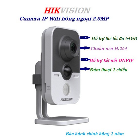 Camera Wifi  2.0Mp IP Không Dây HIKVISION DS-2CD2420F-IW
