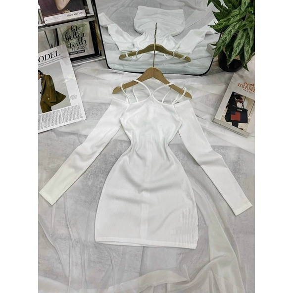 Váy body nữ dây đan ôm body tôn dáng siêu xinh