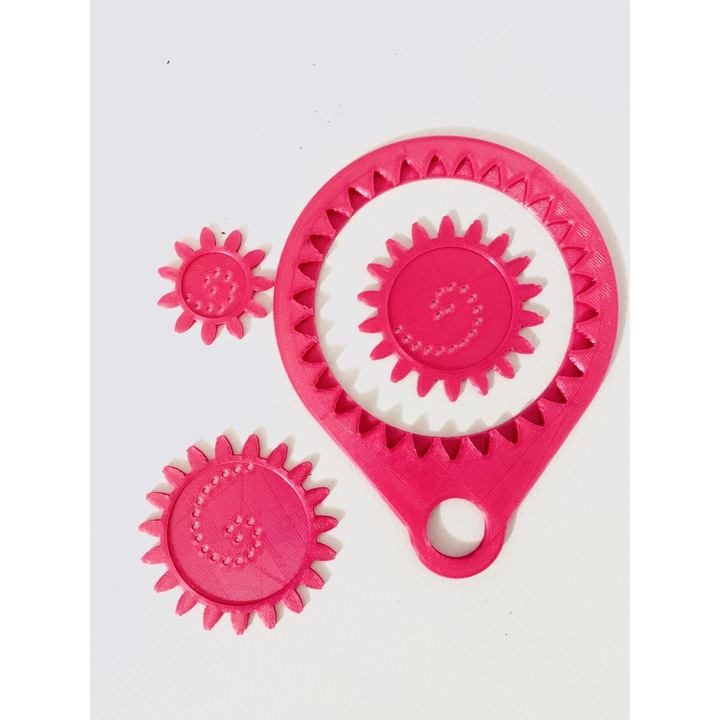 Thước vẽ họa tiết hình học Spirograph- Làm bằng công nghệ In 3D.