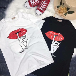 [chất đẹp] Áo phông nữ hình môi hot trend 2019
