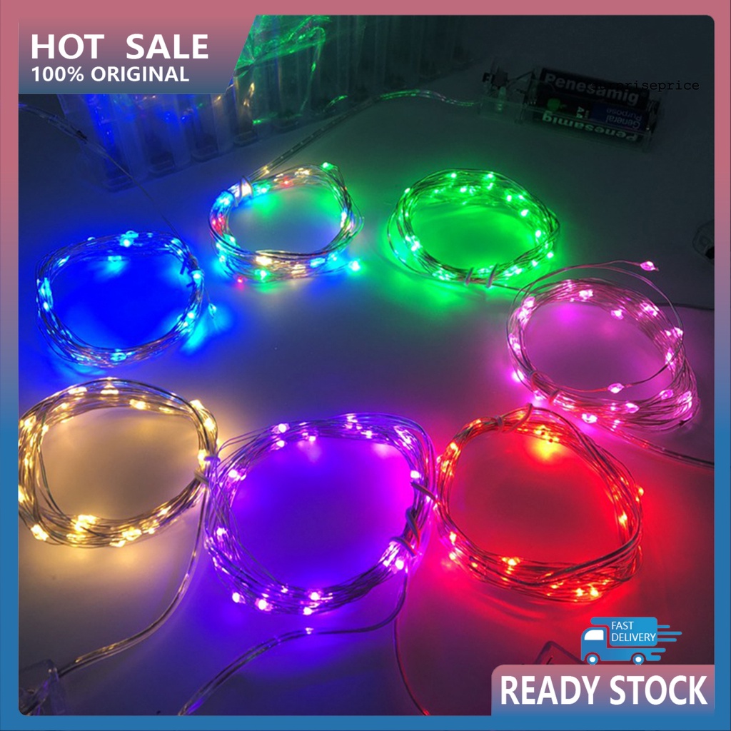 Dây đèn LED dài 2/5/10m kiểu ánh sao dùng cho trang trí tiệc