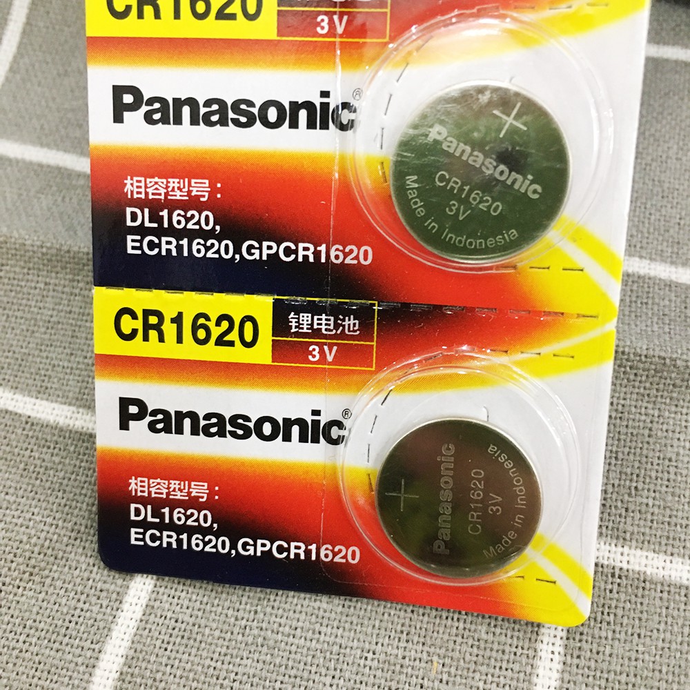 Pin CR1620 Panasonic 3V Lithium, pin đồng hồ 1620 vỉ 1 viên