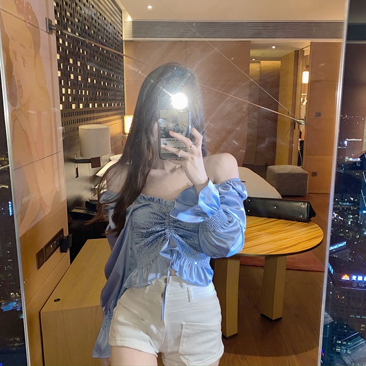 Áo sơ mi nữ tay dài Emilyshop ulzzang