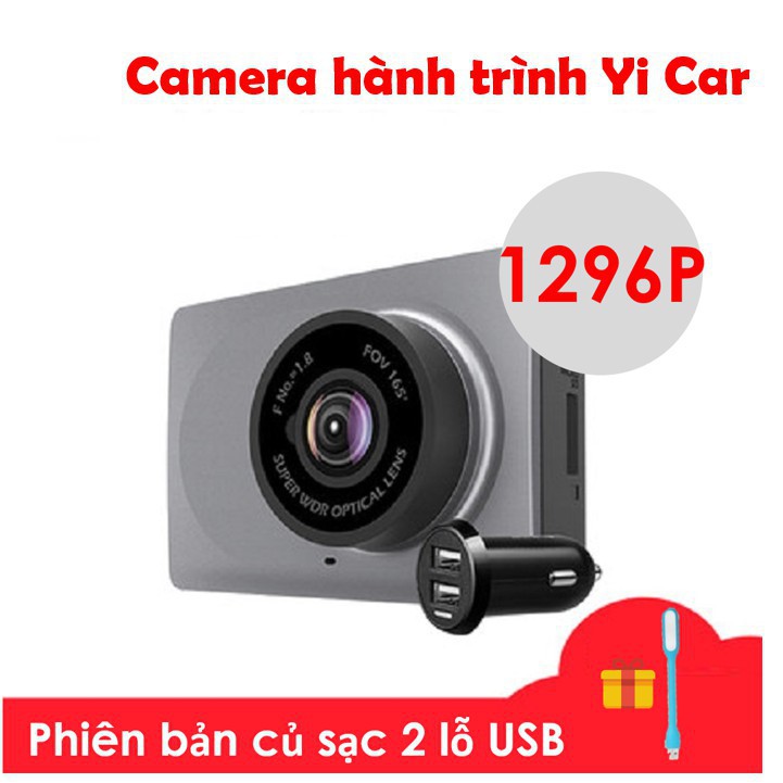 &*^+ ^^^^^^***)))  Camera hành trình Xiaomi Yi car DVR 1296p Yi Dash **//++%% -*-/