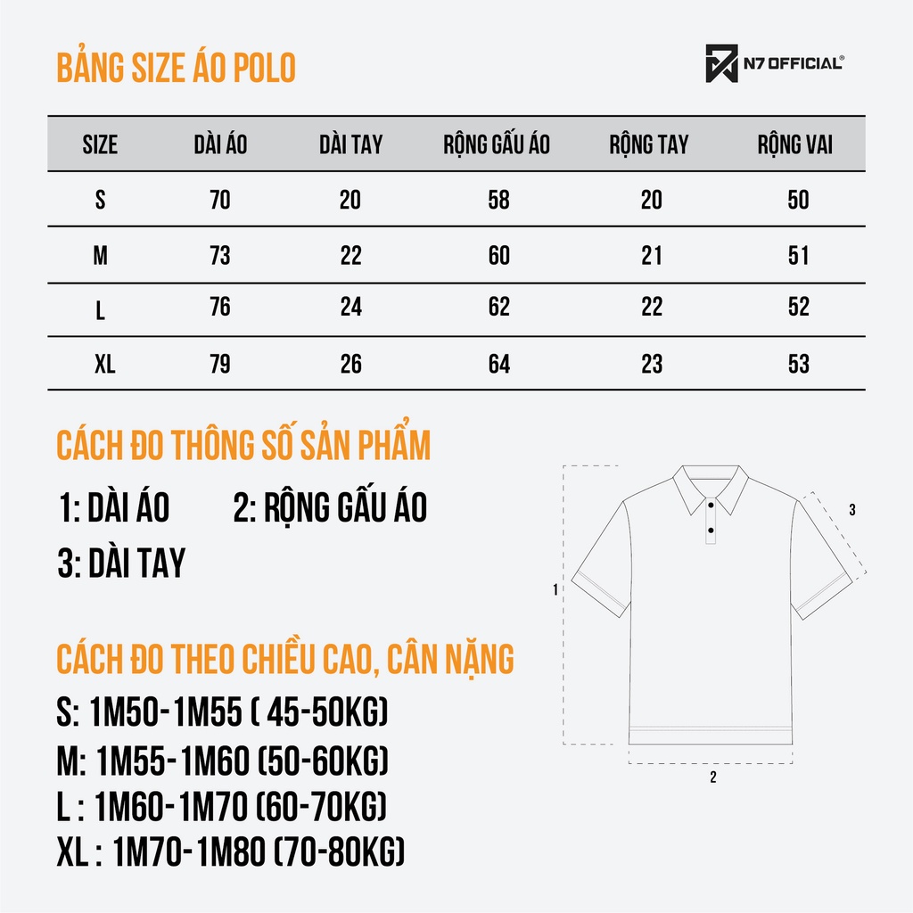 Áo Thun Polo Basic N7 Newseven phông tay lỡ nam nữ form rộng Local Brand