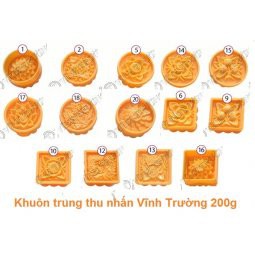 Khuôn nhấn trung thu 200g ⚡ MẪU MỚI ⚡ khuôn vĩnh trường làm bánh trung thu tại nhà đơn giản