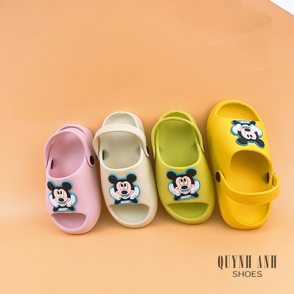 Dép sục hình mickey cho bé siêu mềm siêu nhẹ chống trơn trượt nhiều màu