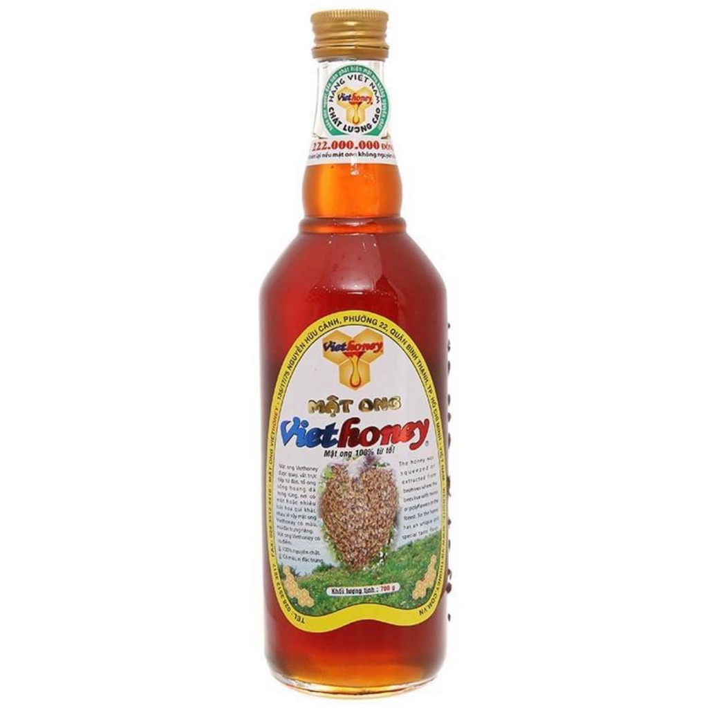 Mật ong hoa nhãn Việt Honey chai 700g