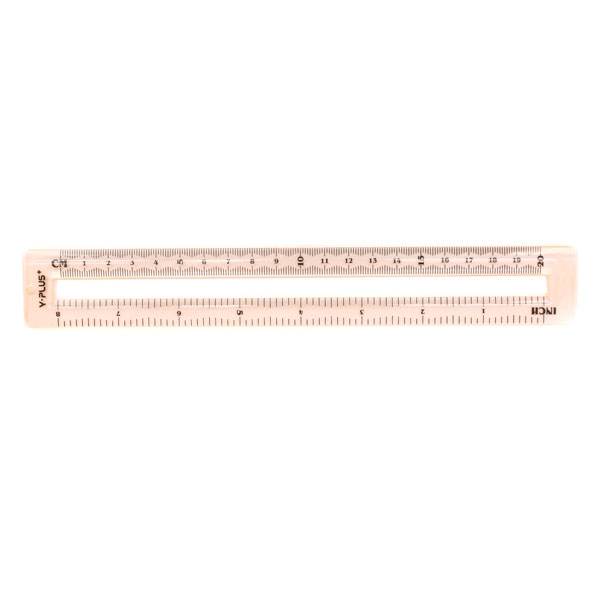 Thước Kẻ Mid 20Cm Y-PLUS+ - RX1304_MID - Màu Hồng Cam