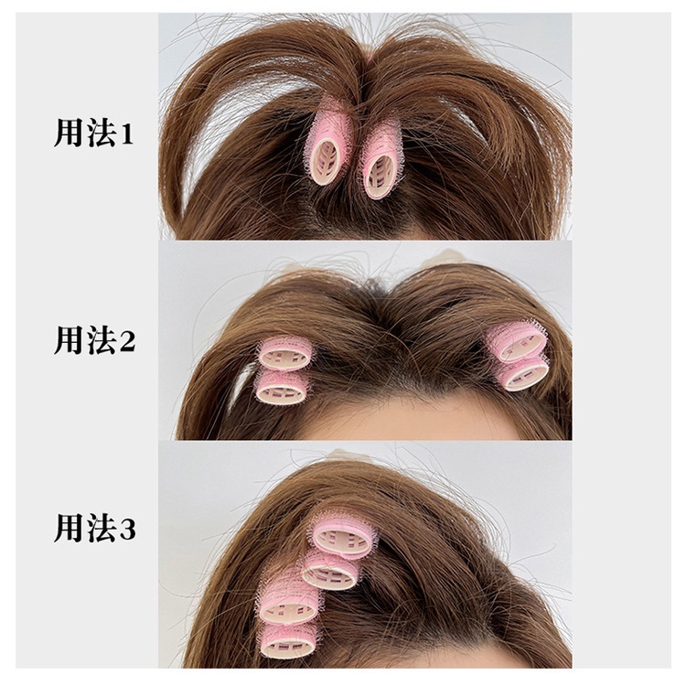 Kẹp Tóc Mái Giả Uốn Xoăn Không Để Lại Dấu Vết Độc Đáo Cho Nữ