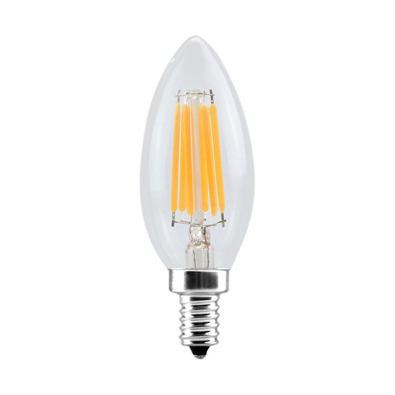 Bóng đèn E14 2W COB Led giả sợi đốt phong cách retro hình nến/ ngọn lửa cho trang trí đèn chùm