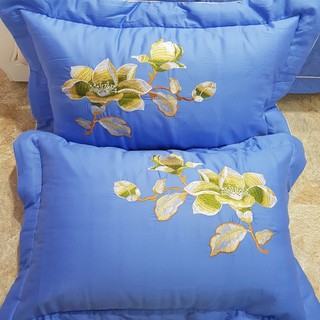 Set đôi vỏ gối cotton satin