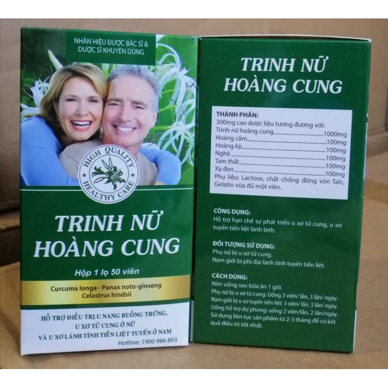 Trinh nữ hoàng cung hộp 50 viên