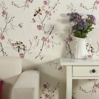 Decal dán tường hoa đào khổ 0,6m x 10m