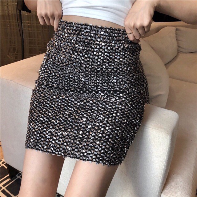 ♥️Chân Váy Sequin BlingBlingFzsize<55kg