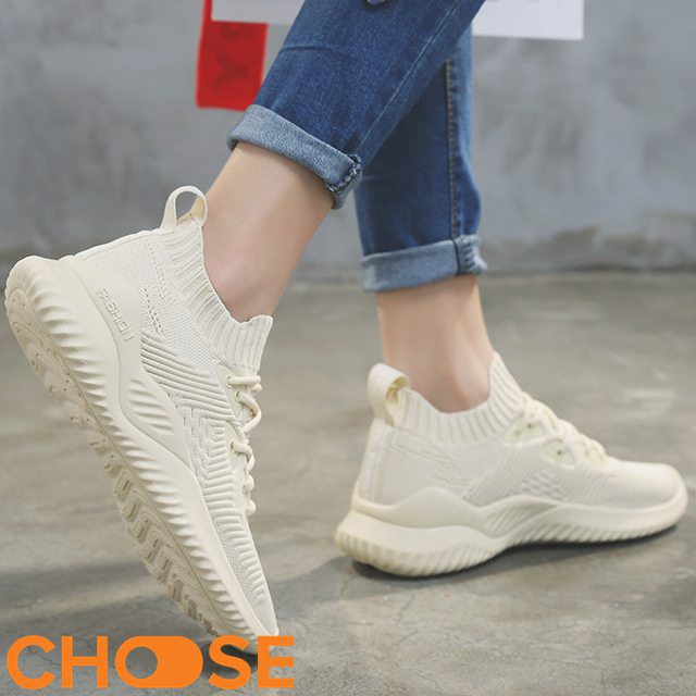 [Mã FAGREEN245 giảm 10% tối đa 30k đơn từ 99k] Giày Nữ Sneaker Choose Vải Cột Dây Siêu Nhẹ Thoáng Khí Tăng Chiều Cao | BigBuy360 - bigbuy360.vn