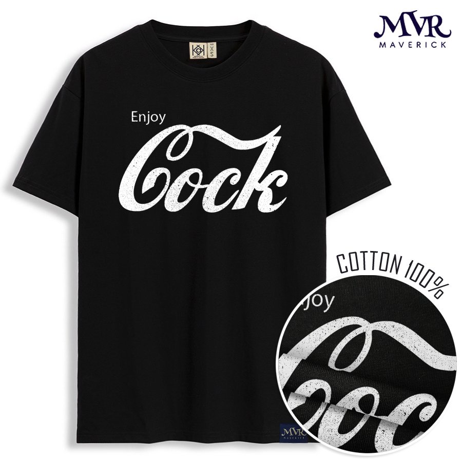 Áo thun LGBT gay bê đê vui nhộn phông unisex nữ nam Cotton thoáng mát chữ Cock typo đơn giản quen thuộc MVR KK3939