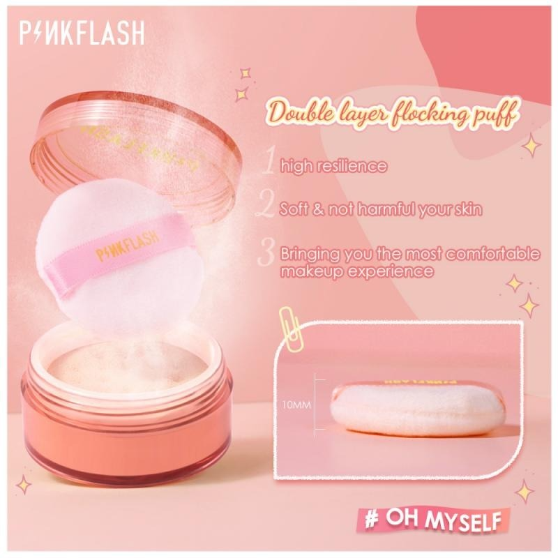 Phấn Phủ Pinkflash Giúp Kiểm Soát Dầu Lâu Trôi Không Thấm Nước 3g
