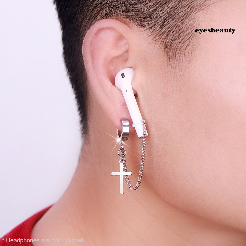 Khuyên tai thép titan gắn tai nghe độc đáo | BigBuy360 - bigbuy360.vn