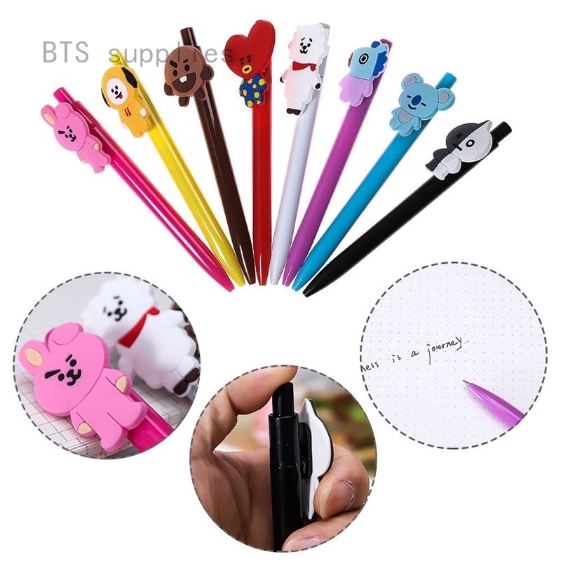 Bút Bi Nước Hình Nhóm Nhạc Bts
