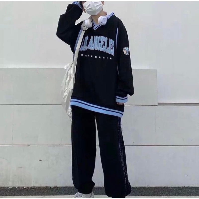 [VIDEO ẢNH THẬT] Áo Nỉ Sweater Cổ Tim Số 26- Áo Nỉ Unisex Nam Nữ Chất Nỉ Ngoại Dày Mịn