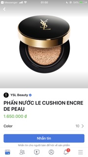 cushion Phấn nước YSL - Hàng Pháp đủ bill