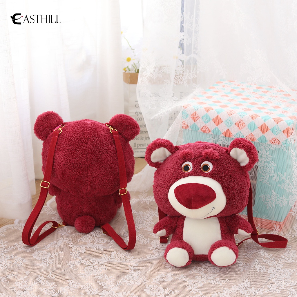 Ba Lô Hình Gấu Lotso Nhồi Bông Dễ Thương Cho Bé Gái