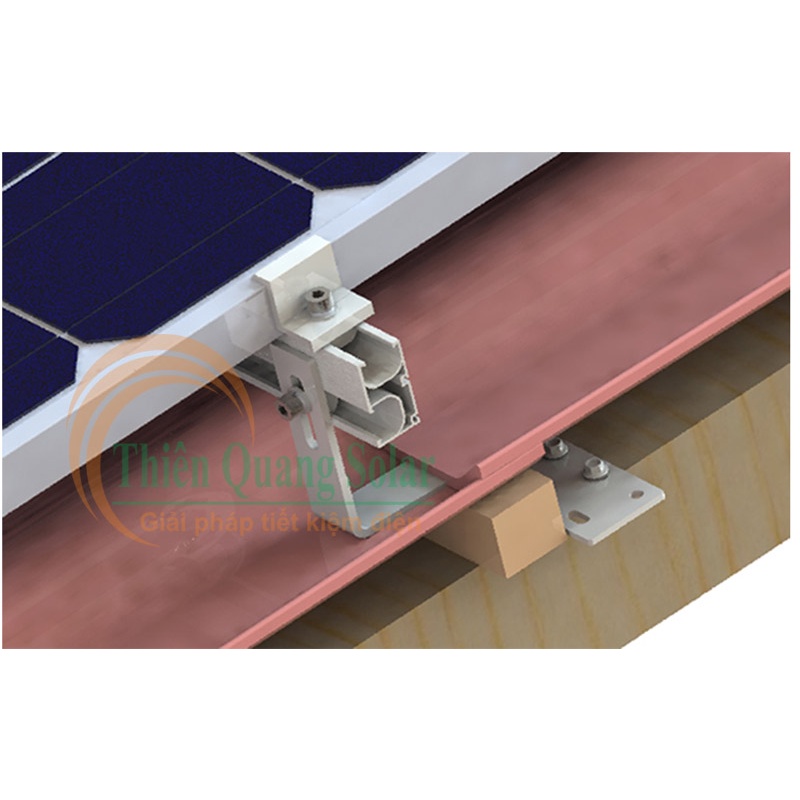 Chân L mái ngói lắp đặt tấm pin năng lượng mặt trời