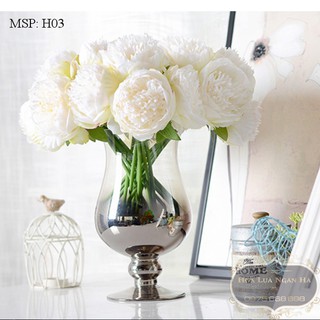BÓ HOA MẪU ĐƠN LỤA