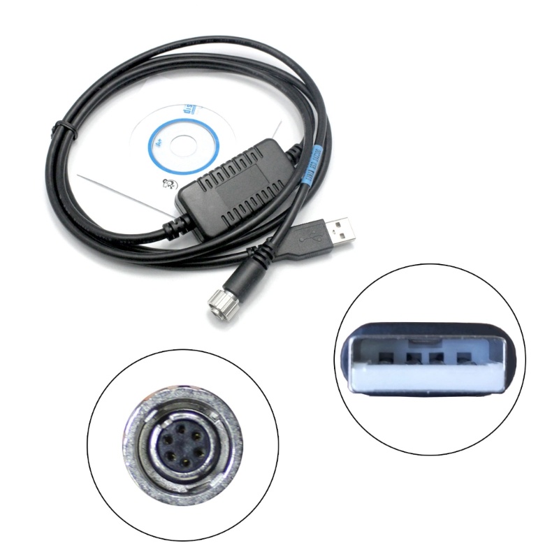 Cáp Dữ Liệu USB DOC210 DOC210 USB Sang ES 6Pin Cho Trạm Topcon Total, Sokia, South ES-602G ES-605G OS-602G (5.9ft