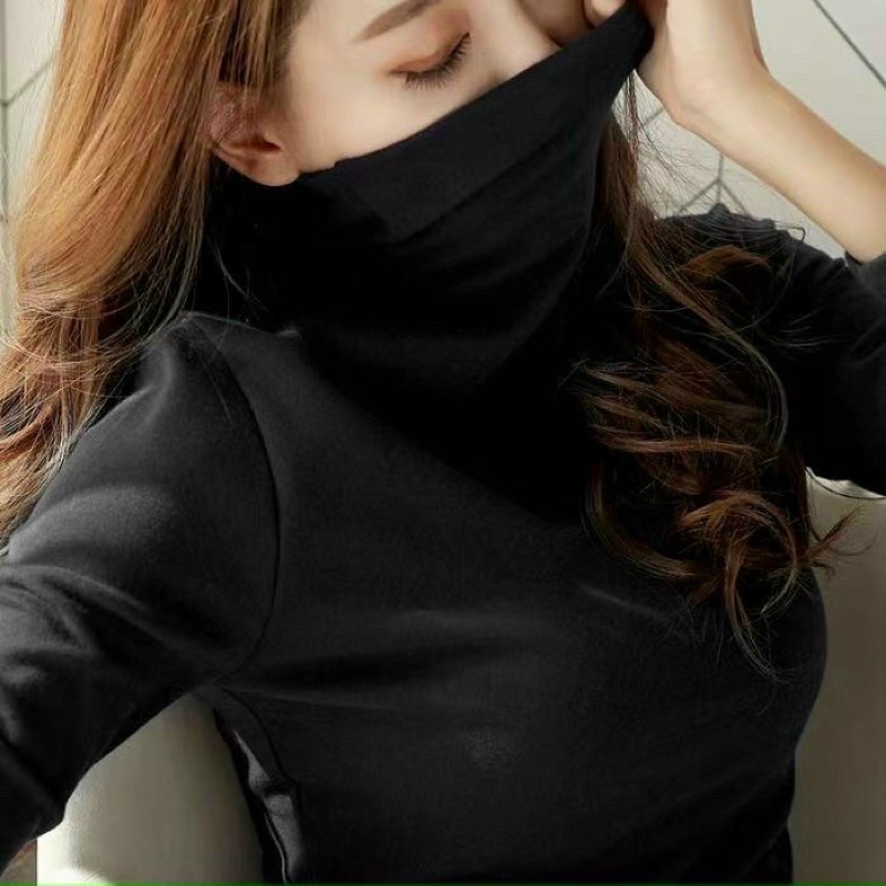 Áo dữ nhiệt cao cổ hàn quốc gợi cảm cho phái nữ co dãn 4 chiều