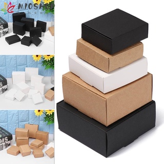 MIOSHOP 10pcs 9 sizes Small Kraft Paper Box Brown Cardboard Handmade Craft Paper Gift Box