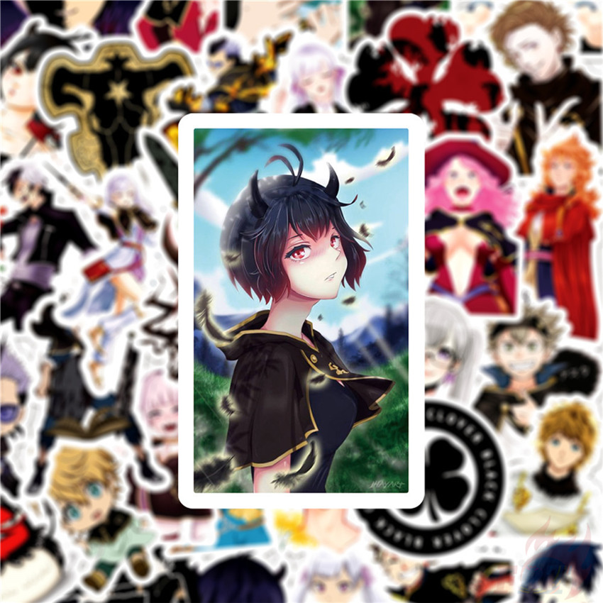 Bộ 50 cái decal dán trang trí hình anime Asta Noell Silva trong anime chống nước DIY