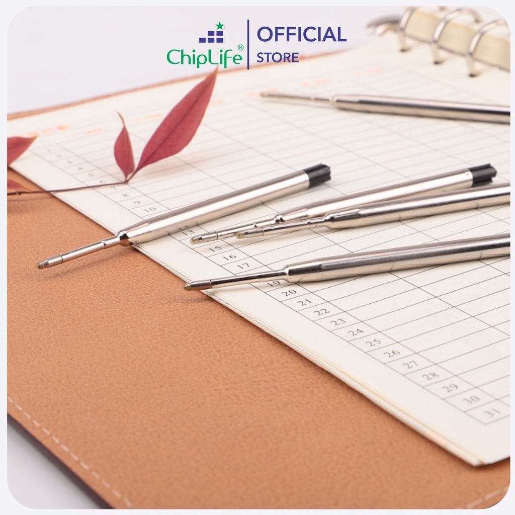 Ruột bút ký CHIPLIFE 0.7mm mực xanh - đen NB070