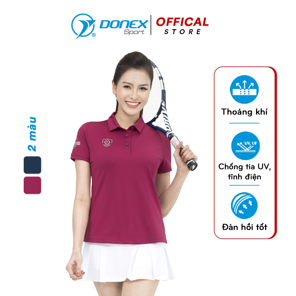 Áo Thể Thao Nữ DONEX PRO, Form Classic, Vải Mắt Mèo, Mềm Mại, Nhẹ Nhàng, Tinh Tế, Đẳng Cấp AC-3658