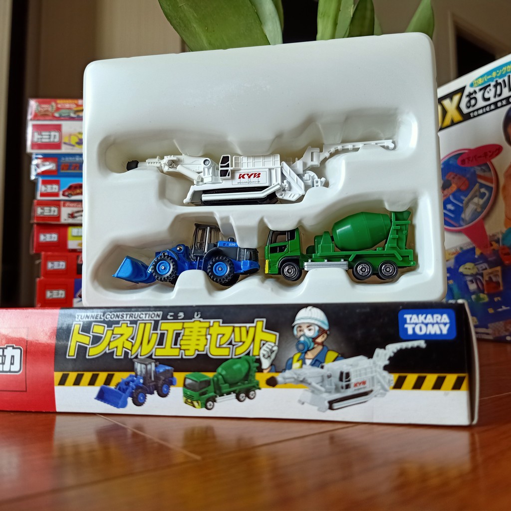 Bộ mô hình set tomica 3 xe máy công trình hiếm