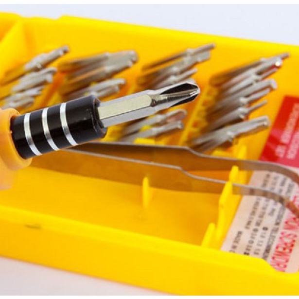 Bộ vít vuông 32 đầu kèm nhíp JL-1166/Bộ dụng cụ sữa chữa cầm tay 32 món đa năng