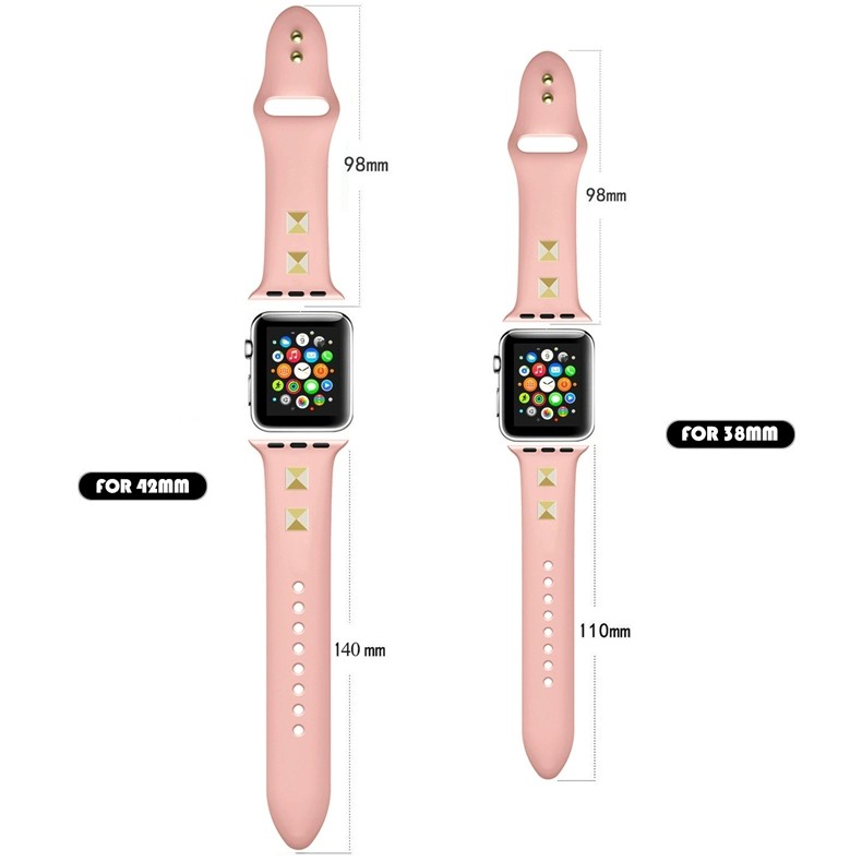 Dây Đeo Cao Su Mềm 45mm 41mm 44mm 40mm 38mm 42mm Cho iwatch series 7 6 5 SE 4 3 2