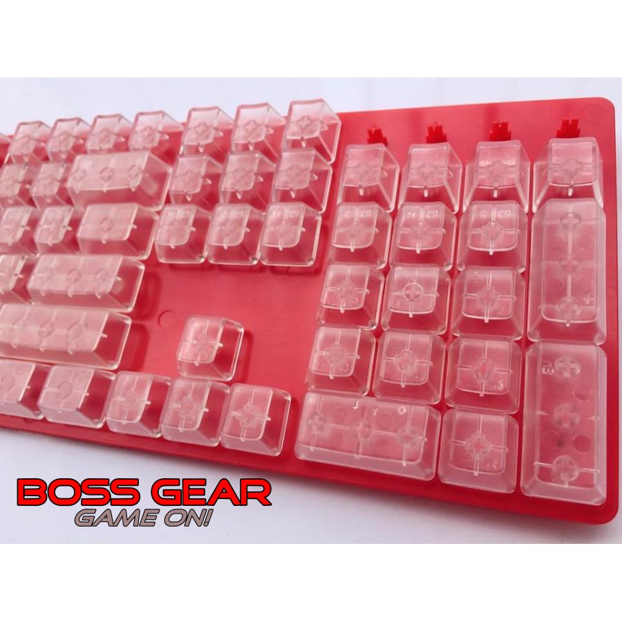 [Mã SKAMSALE03 giảm 10% đơn 200k] Bộ Keycap Trong Suốt Xuyên LED dành cho bàn phím cơ Full 104 Phím nhựa ABS