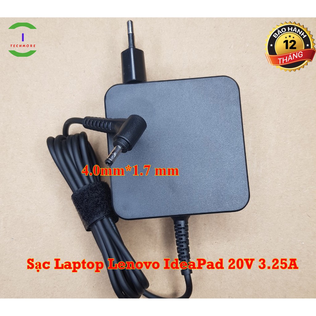 Sạc Laptop Lenovo IdeaPad 20V 3.25A chân nhỏ kích thước chân 4.0mm*1.7 mm dùng cho IdeaPad 110,110-15ISK,110-14ISK,110..