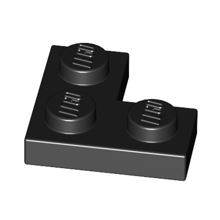 Phụ Kiện LEGO Tấm Góc Vuông 1x2x2 Màu Đen ID 242026 2420