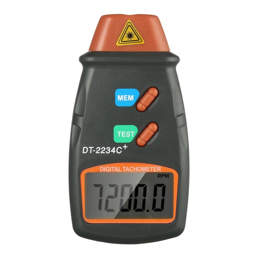 Máy đo tốc độ ảnh laser kỹ thuật số không tiếp xúc Động cơ đo tốc độ RPM Tach