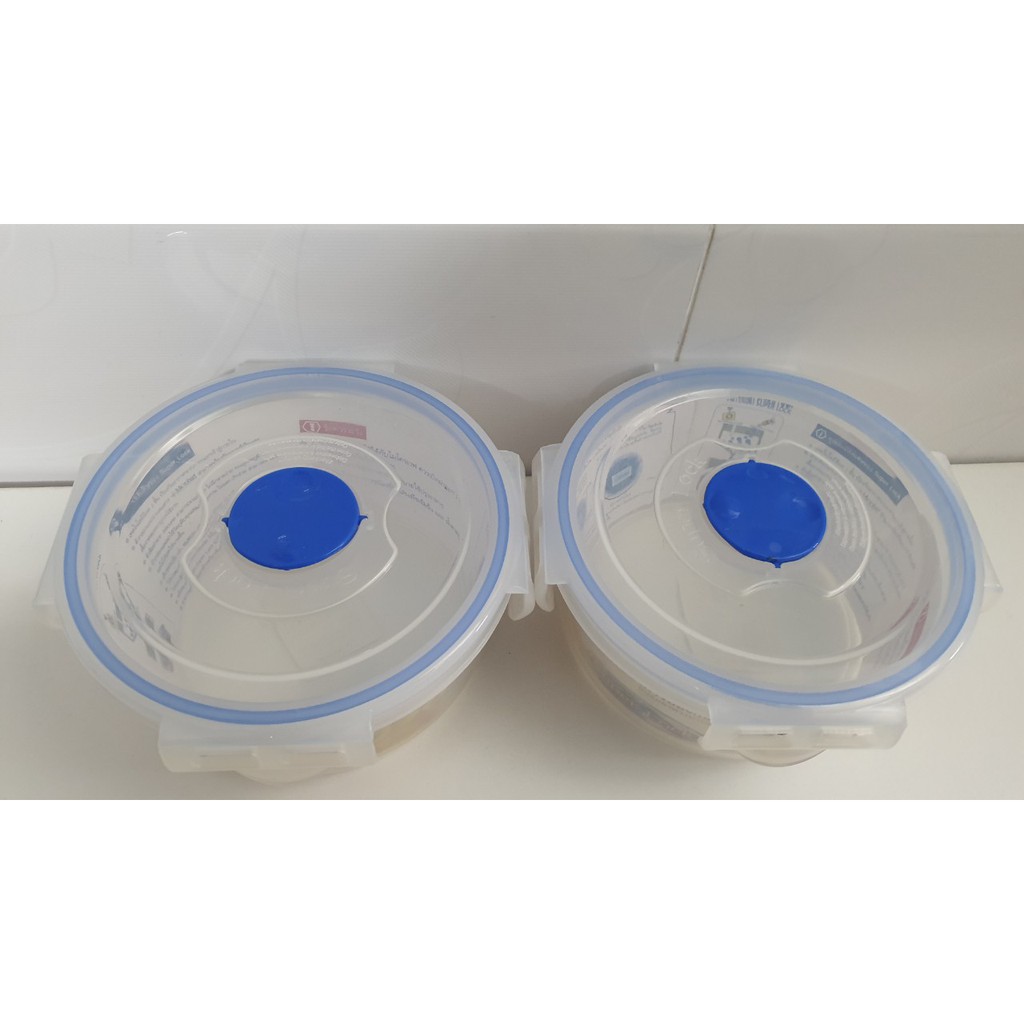 Hộp nhựa bảo quản KÍN hơi thực phẩm  có nắp SUPER LOCK  600ml - 5003  sản xuất Thái Lan sử dụng được trong lò vi sóng