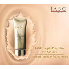 Kem Nền BB Hàn Quốc 3 Tác Dụng SPF30++ I30 - TRIPLE PROTECTION BB SPF30 PA++ (TẶNG KÈM SON IASO)