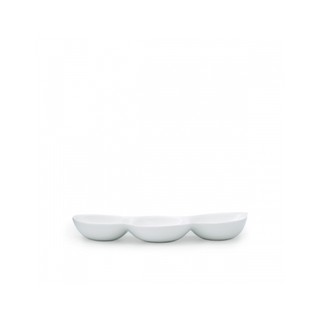 Chén Chấm Ba Ngăn Horeca Melamine Cao Cấp- C112